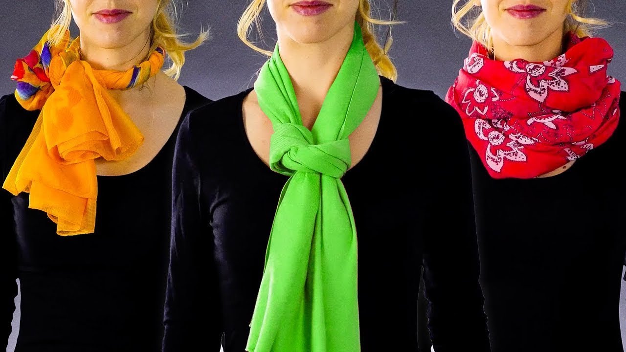 как правильно носить шарф