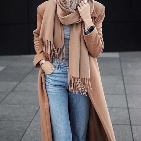 Как носить длинный шарф: советы, стиль и с чем носить