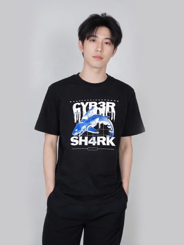 Футболка C-Shark в стиле киберпанк (Defeez)