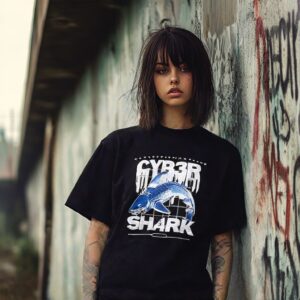 Футболка C-Shark в стиле киберпанк (Defeez)